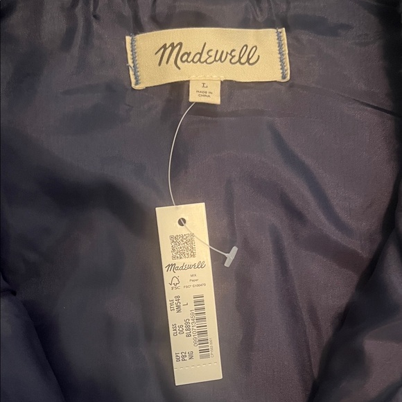 Madewell NWT Shearling Denim-Pocket Pullover Vest - Picture 2 of 5